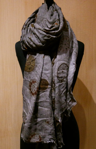 Faliero Sarti  "As Time Goes By" Clock Scarf