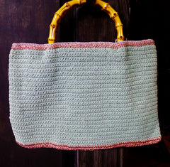 Lorenza Hand Crocheted Silk with Murano Glass Rina Roger Handbag