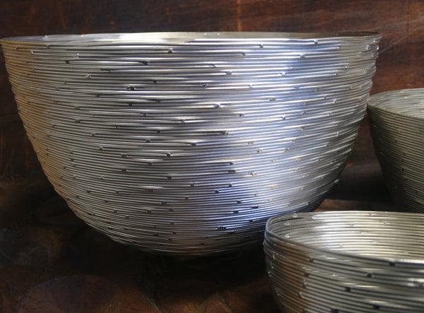 Tozai Set of Three Silver Nesting Bowls