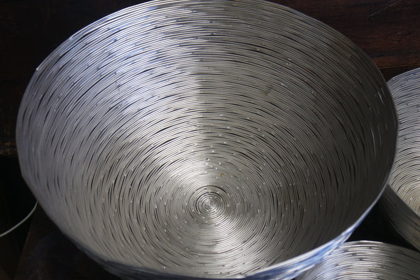 Tozai Set of Three Silver Nesting Bowls