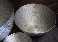 Tozai Set of Three Silver Nesting Bowls