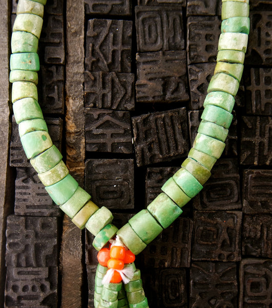 Old Pawn Green Turquoise Necklace with Jocla