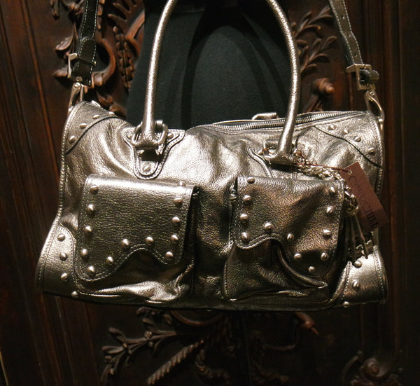 Be & D Metallic Studded Shoulderbag