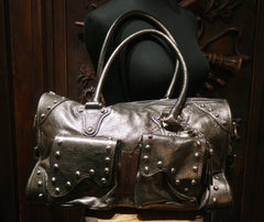 Be & D Metallic Studded Shoulderbag