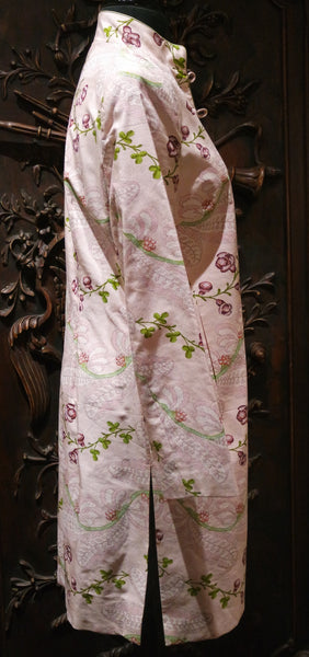 Quadrille Long Jacket/Dress in Silk Floral Fabric