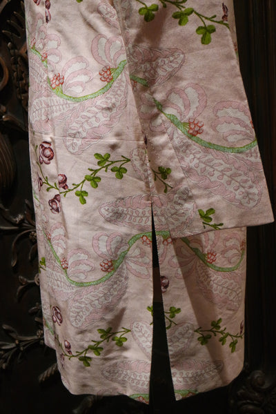 Quadrille Long Jacket/Dress in Silk Floral Fabric